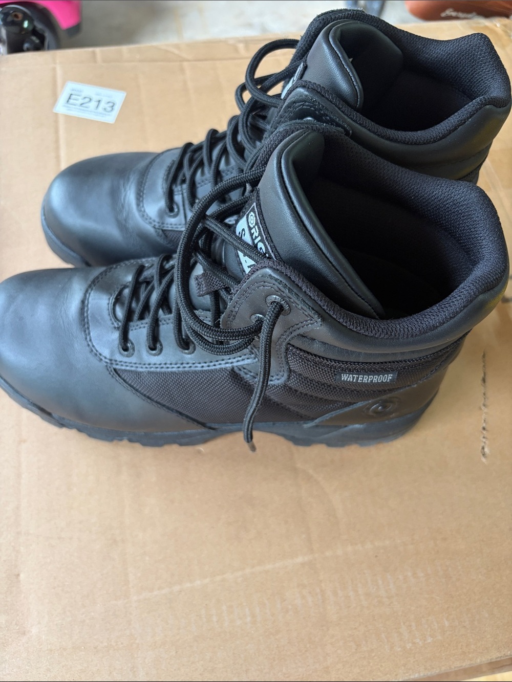 ORC Waterproof Black Men's Tactical Boots - Durable Lace-Up Work Boots